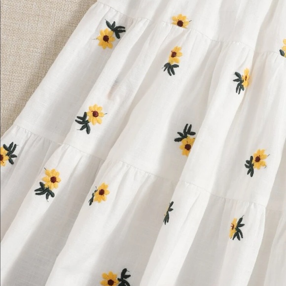 Embroidered Sunflower Dress - Picture 6 of 14